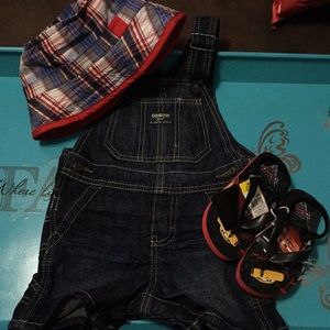 🙋🏼‍♂️Toddler Boys Bluejeans Overall shorts